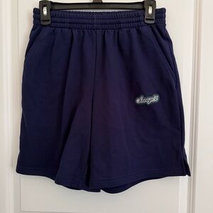 NWT Savage X Fenty Blue Athletic Shorts Elastic Waistband